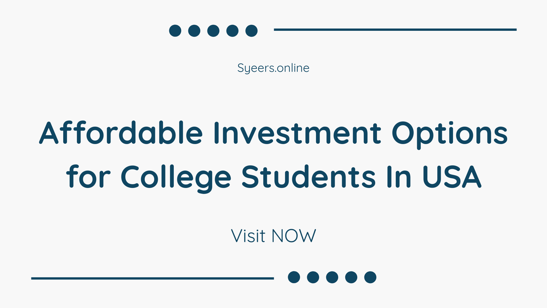 Affordable Investment Options for College Students in USA