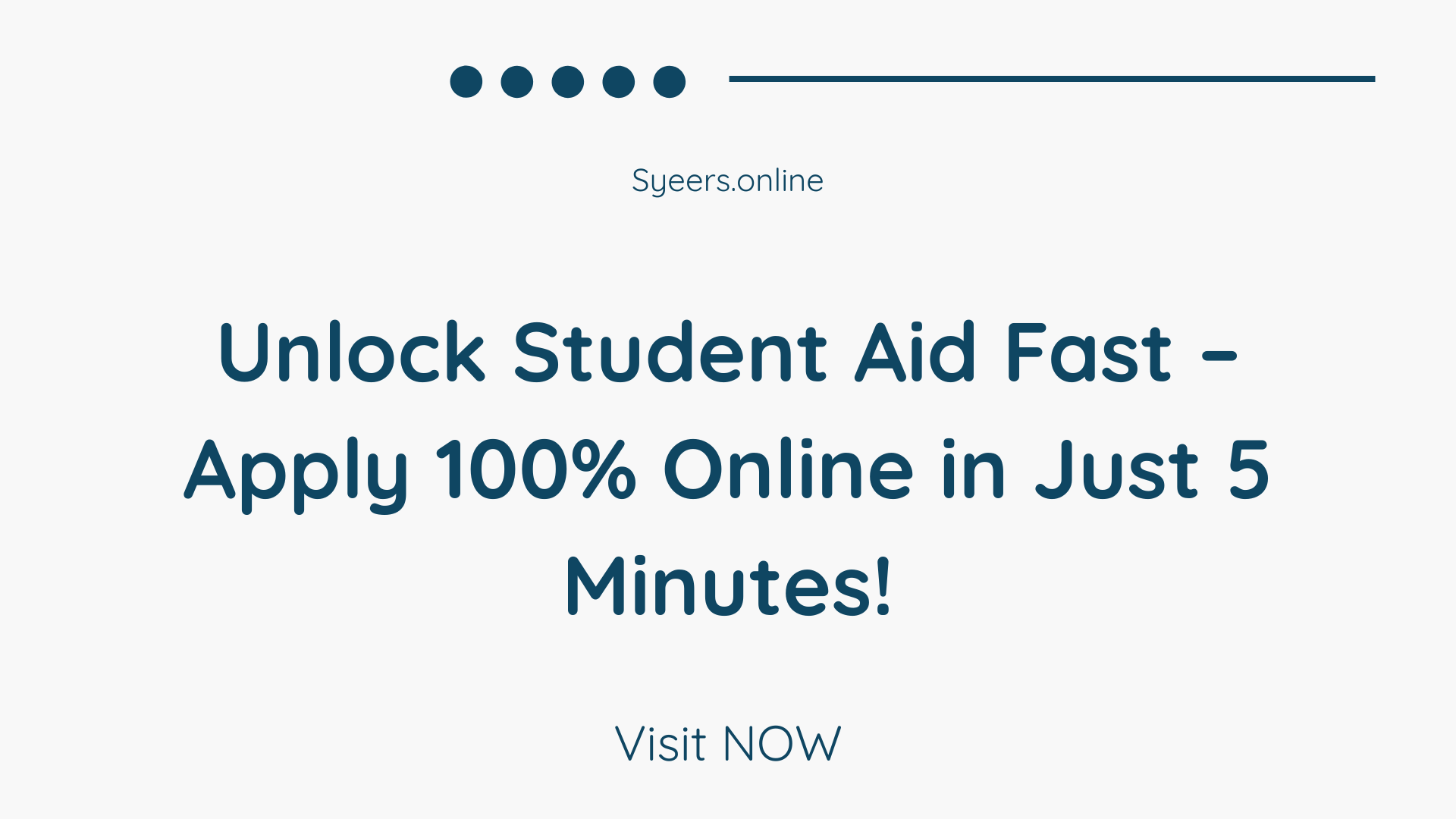 Unlock Student Aid Fast – Apply 100% Online in Just 5 Minutes!